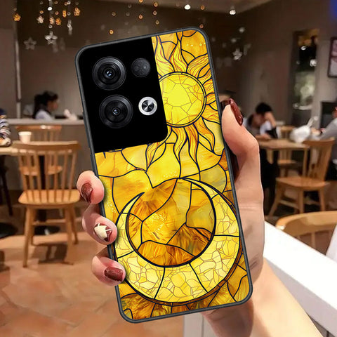 Oppo Reno 8 Pro  Cover - Celestial Starry Universe Series - HQ Ultra Shine Premium Infinity Glass Soft Silicon Borders Case
