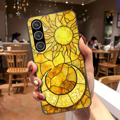Samsung Galaxy S24 Cover - Celestial Starry Universe Series - HQ Ultra Shine Premium Infinity Glass Soft Silicon Borders Case
