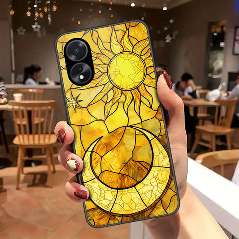 Oppo A38 Cover - Celestial Starry Universe Series - HQ Ultra Shine Premium Infinity Glass Soft Silicon Borders Case