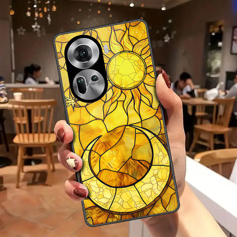 Oppo Reno 11 5G Cover - Celestial Starry Universe Series - HQ Ultra Shine Premium Infinity Glass Soft Silicon Borders Case