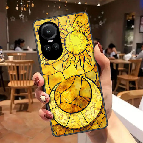Oppo Reno 10 Pro Cover - Celestial Starry Universe Series - HQ Ultra Shine Premium Infinity Glass Soft Silicon Borders Case