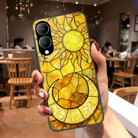 Vivo Y17s Cover - Celestial Starry Universe Series - HQ Ultra Shine Premium Infinity Glass Soft Silicon Borders Case