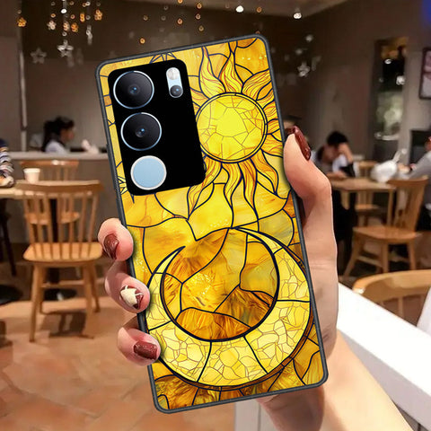Vivo V29 Cover - Celestial Starry Universe Series - HQ Ultra Shine Premium Infinity Glass Soft Silicon Borders Case