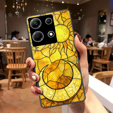 Infinix Note 30 Cover - Celestial Starry Universe Series - HQ Ultra Shine Premium Infinity Glass Soft Silicon Borders Case
