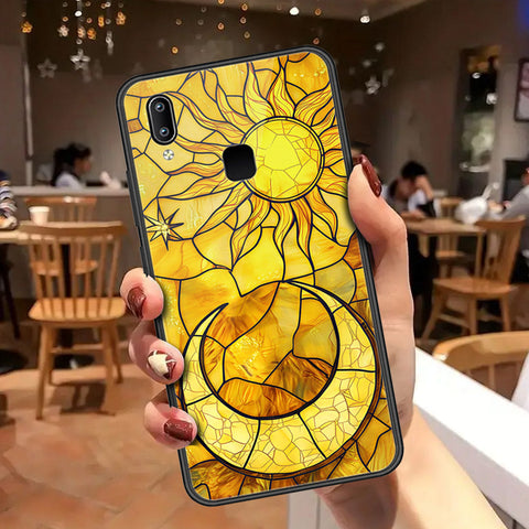 Vivo V9 Cover - Celestial Starry Universe Series - HQ Ultra Shine Premium Infinity Glass Soft Silicon Borders Case