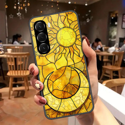 Infinix Hot 60 Cover - Celestial Starry Universe Series - HQ Ultra Shine Premium Infinity Glass Soft Silicon Borders Case