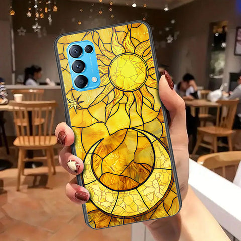 Oppo Reno 5 5G Cover - Celestial Starry Universe Series - HQ Ultra Shine Premium Infinity Glass Soft Silicon Borders Case