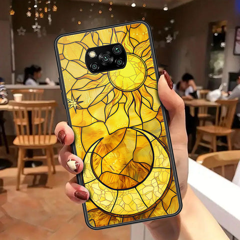 Xiaomi Poco X3 Cover - Celestial Starry Universe Series - HQ Ultra Shine Premium Infinity Glass Soft Silicon Borders Case