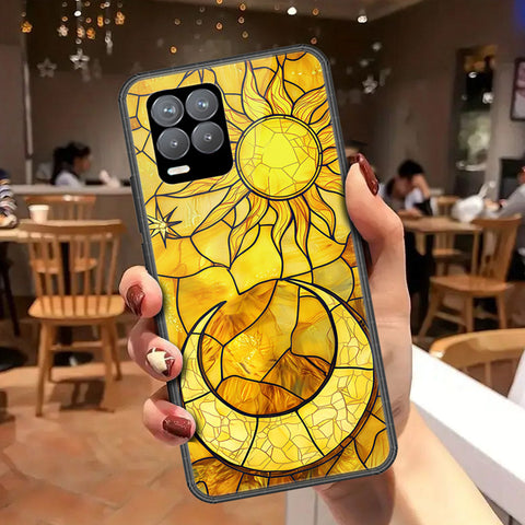 Realme 8 Pro Cover - Celestial Starry Universe Series - HQ Ultra Shine Premium Infinity Glass Soft Silicon Borders Case