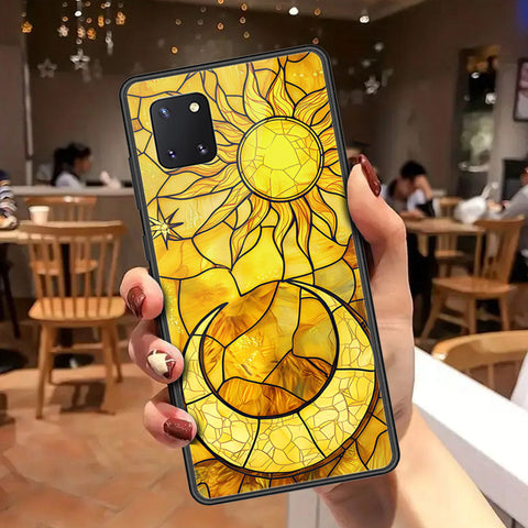 Samsung Galaxy Note 10 Lite Cover - Celestial Starry Universe Series - HQ Ultra Shine Premium Infinity Glass Soft Silicon Borders Case
