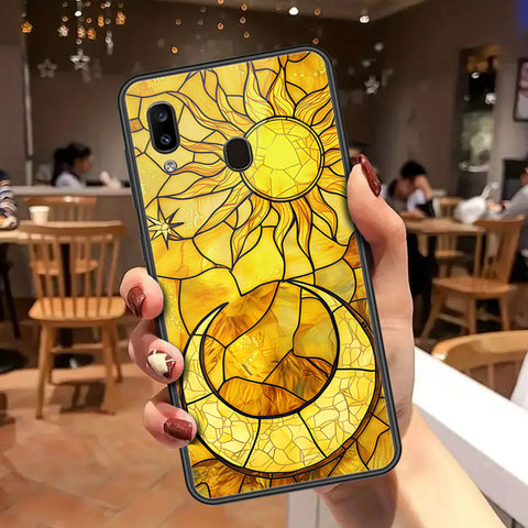 Samsung Galaxy A30 Cover - Celestial Starry Universe Series - HQ Ultra Shine Premium Infinity Glass Soft Silicon Borders Case