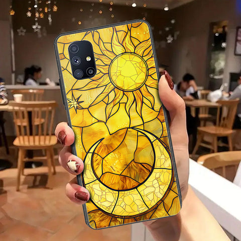 Samsung Galaxy M51 Cover - Celestial Starry Universe Series - HQ Ultra Shine Premium Infinity Glass Soft Silicon Borders Case