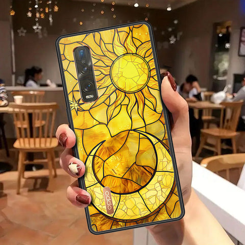 Oppo Find X2 Pro Cover - Celestial Starry Universe Series - HQ Ultra Shine Premium Infinity Glass Soft Silicon Borders Case