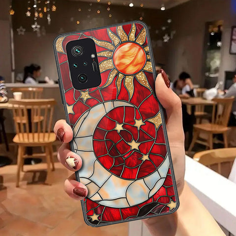Xiaomi Redmi Note 10 Pro 4G Cover - Celestial Starry Universe Series - HQ Ultra Shine Premium Infinity Glass Soft Silicon Borders Case