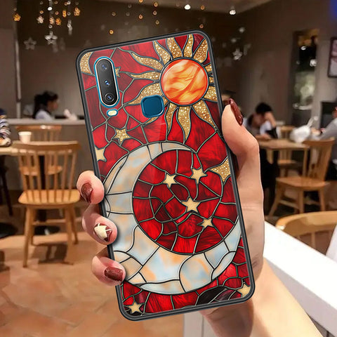 Vivo Y12 Cover - Celestial Starry Universe Series - HQ Ultra Shine Premium Infinity Glass Soft Silicon Borders Case