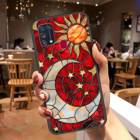Samsung Galaxy M31 Cover - Celestial Starry Universe Series - HQ Ultra Shine Premium Infinity Glass Soft Silicon Borders Case