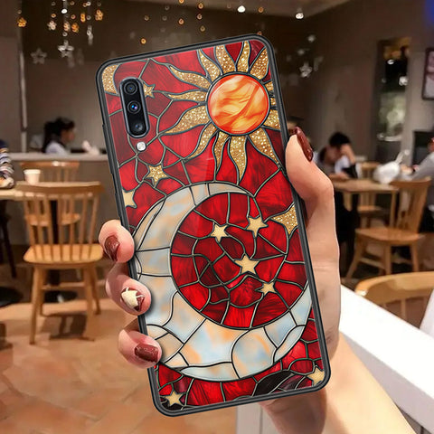 Samsung Galaxy A70s Cover - Celestial Starry Universe Series - HQ Ultra Shine Premium Infinity Glass Soft Silicon Borders Case