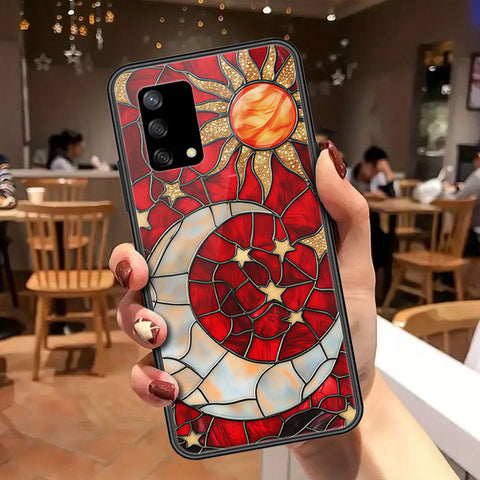 Oppo A74 Cover - Celestial Starry Universe Series - HQ Ultra Shine Premium Infinity Glass Soft Silicon Borders Case
