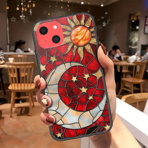 iPhone 13 Mini Cover - Celestial Starry Universe Series - HQ Ultra Shine Premium Infinity Glass Soft Silicon Borders Case