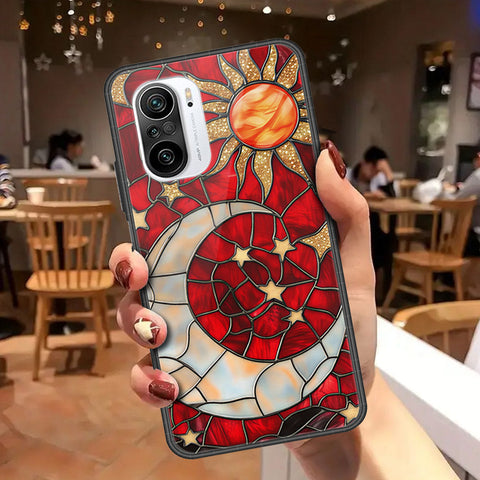 Xiaomi Poco F3 Cover - Celestial Starry Universe Series - HQ Ultra Shine Premium Infinity Glass Soft Silicon Borders Case