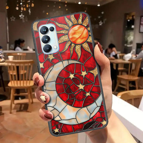 Oppo Reno 5 Pro 5G Cover - Celestial Starry Universe Series - HQ Ultra Shine Premium Infinity Glass Soft Silicon Borders Case