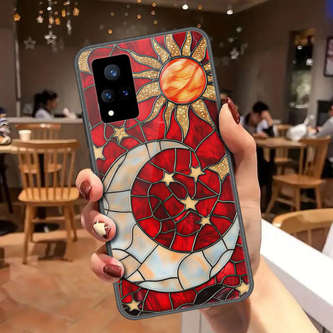 Vivo V21 Cover - Celestial Starry Universe Series - HQ Ultra Shine Premium Infinity Glass Soft Silicon Borders Case