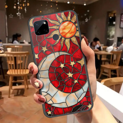 Realme C21Y Cover - Celestial Starry Universe Series - HQ Ultra Shine Premium Infinity Glass Soft Silicon Borders Case