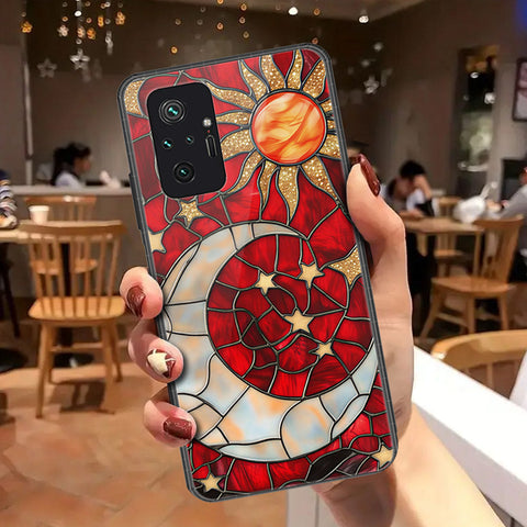 Xiaomi Redmi Note 10 Pro Max Cover - Celestial Starry Universe Series - HQ Ultra Shine Premium Infinity Glass Soft Silicon Borders Case