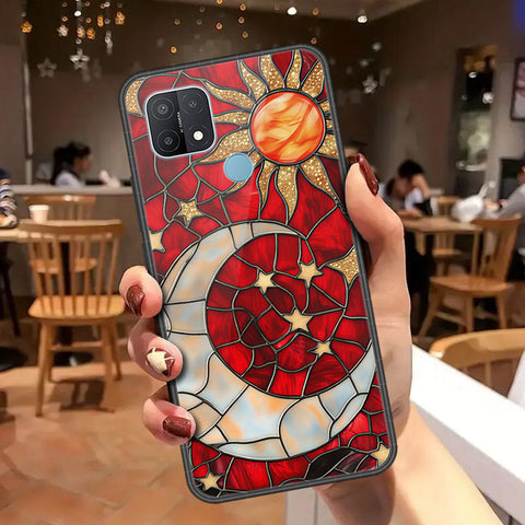 Oppo A15s Cover - Celestial Starry Universe Series - HQ Ultra Shine Premium Infinity Glass Soft Silicon Borders Case