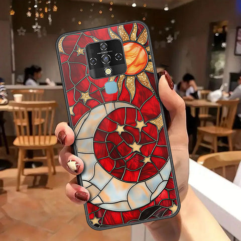 Tecno Camon 16 Cover - Celestial Starry Universe Series - HQ Ultra Shine Premium Infinity Glass Soft Silicon Borders Case