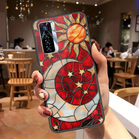 Tecno Camon 17 Pro Cover - Celestial Starry Universe Series - HQ Ultra Shine Premium Infinity Glass Soft Silicon Borders Case