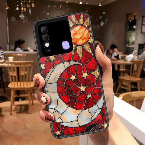 Tecno Spark 8 Cover - Celestial Starry Universe Series - HQ Ultra Shine Premium Infinity Glass Soft Silicon Borders Case