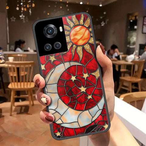 OnePlus 10R Cover - Celestial Starry Universe Series - HQ Ultra Shine Premium Infinity Glass Soft Silicon Borders Case