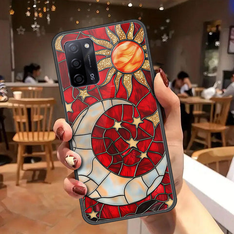 Oppo A55 5G Cover - Celestial Starry Universe Series - HQ Ultra Shine Premium Infinity Glass Soft Silicon Borders Case