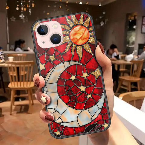 iPhone 14 Pro Cover - Celestial Starry Universe Series - HQ Ultra Shine Premium Infinity Glass Soft Silicon Borders Case