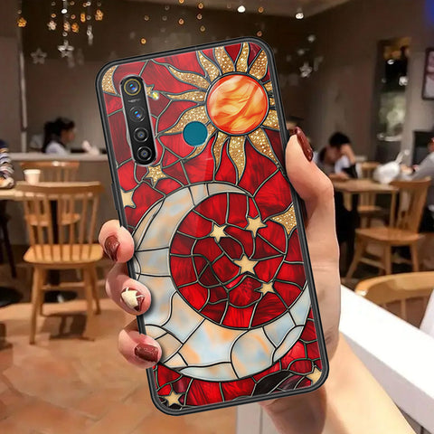 Realme 5 Pro Cover - Celestial Starry Universe Series - HQ Ultra Shine Premium Infinity Glass Soft Silicon Borders Case