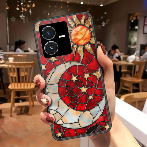 Vivo Y22 Cover - Celestial Starry Universe Series - HQ Ultra Shine Premium Infinity Glass Soft Silicon Borders Case