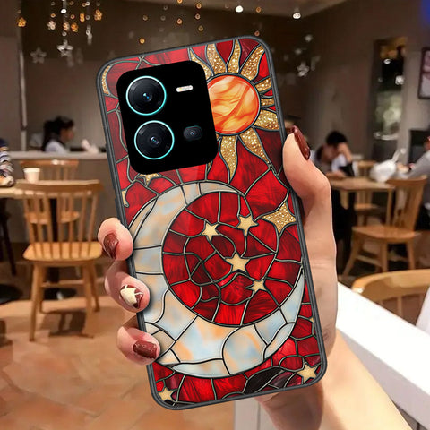 Vivo V25 5G Cover - Celestial Starry Universe Series - HQ Ultra Shine Premium Infinity Glass Soft Silicon Borders Case