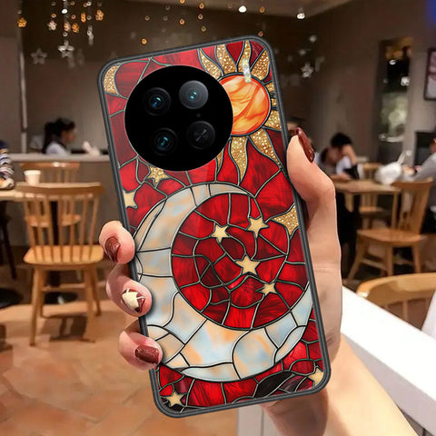 Vivo X90 Pro Cover - Celestial Starry Universe Series - HQ Ultra Shine Premium Infinity Glass Soft Silicon Borders Case