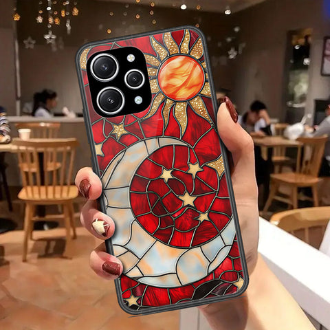 Xiaomi Redmi 12 Cover - Celestial Starry Universe Series - HQ Ultra Shine Premium Infinity Glass Soft Silicon Borders Case