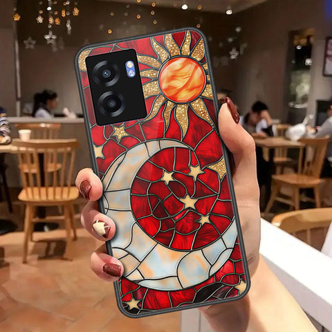 Oppo A77 5G Cover - Celestial Starry Universe Series - HQ Ultra Shine Premium Infinity Glass Soft Silicon Borders Case