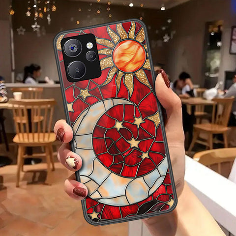 Realme 10T Cover - Celestial Starry Universe Series - HQ Ultra Shine Premium Infinity Glass Soft Silicon Borders Case