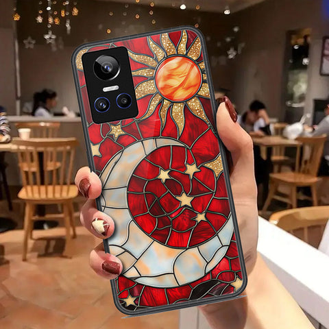 Realme GT Neo 3 Cover - Celestial Starry Universe Series - HQ Ultra Shine Premium Infinity Glass Soft Silicon Borders Case