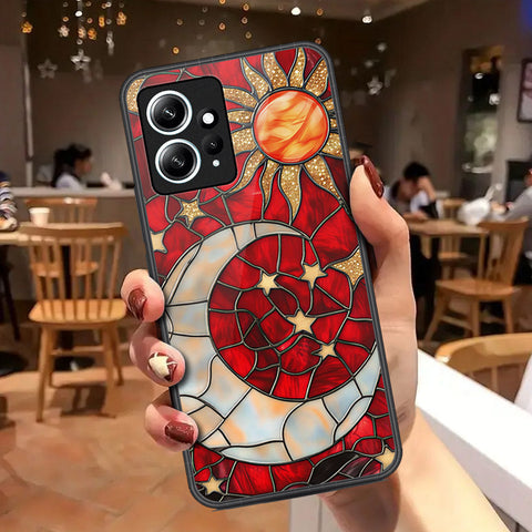 Xiaomi Redmi Note 12 4G Cover - Celestial Starry Universe Series - HQ Ultra Shine Premium Infinity Glass Soft Silicon Borders Case