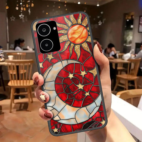 Realme 10 Cover - Celestial Starry Universe Series - HQ Ultra Shine Premium Infinity Glass Soft Silicon Borders Case