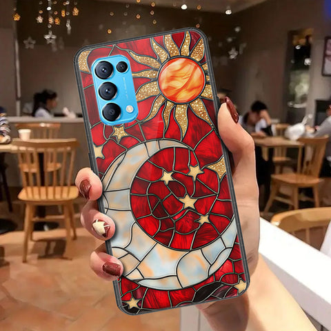 Oppo Reno 5 4G Cover - Celestial Starry Universe Series - HQ Ultra Shine Premium Infinity Glass Soft Silicon Borders Case