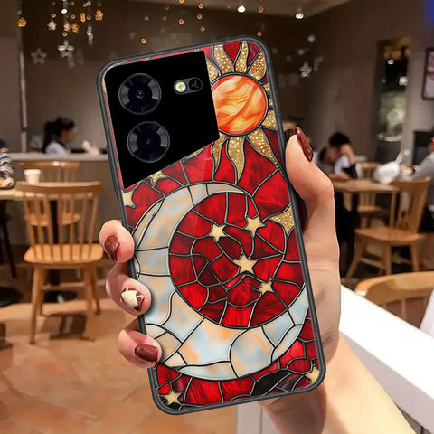 Tecno Pova 5 Pro Cover - Celestial Starry Universe Series - HQ Ultra Shine Premium Infinity Glass Soft Silicon Borders Case