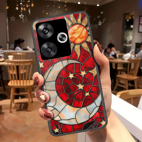 Xiaomi Poco F6 Cover - Celestial Starry Universe Series - HQ Ultra Shine Premium Infinity Glass Soft Silicon Borders Case
