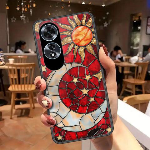 Oppo A60Cover - Celestial Starry Universe Series - HQ Ultra Shine Premium Infinity Glass Soft Silicon Borders Case