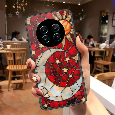 Realme 12 PlusCover - Celestial Starry Universe Series - HQ Ultra Shine Premium Infinity Glass Soft Silicon Borders Case